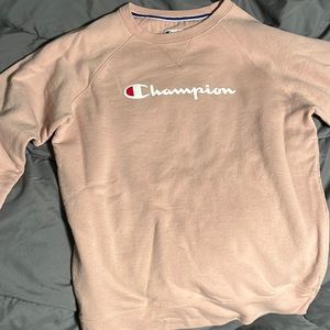 Good condition Champion baby pink crewneck sweatshirt